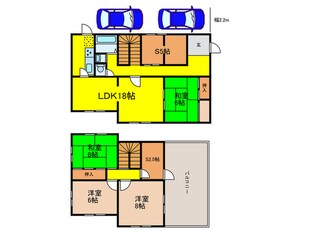 川西市緑台戸建の物件間取画像